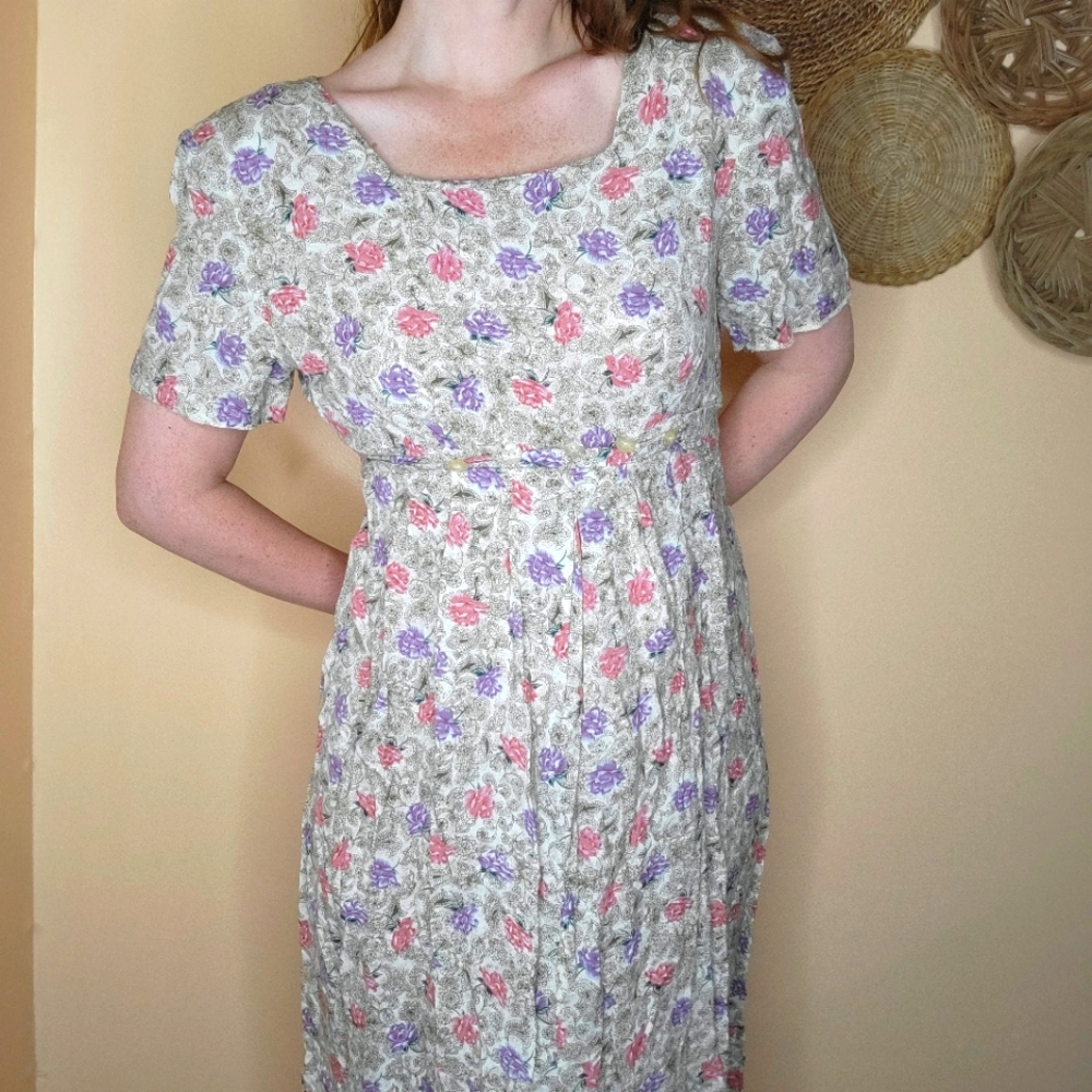 Vintage Floral Dress